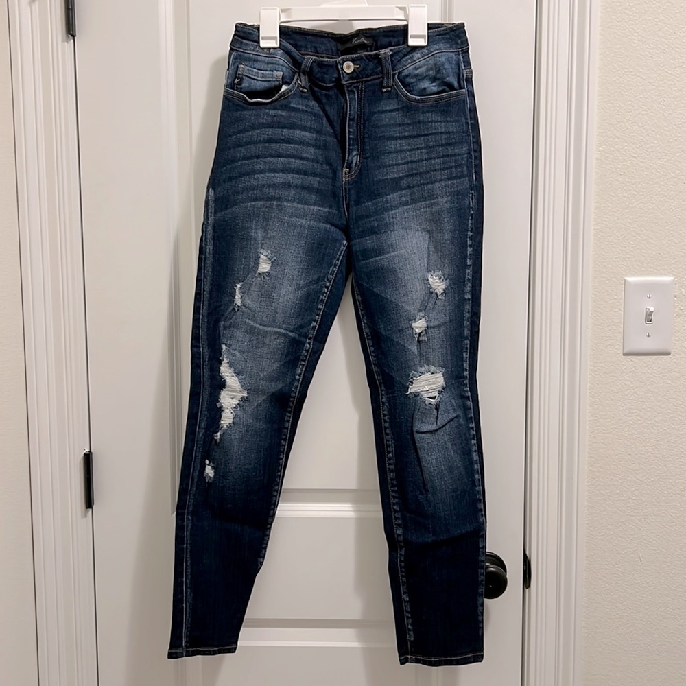 Kancan distressed ankle skinny